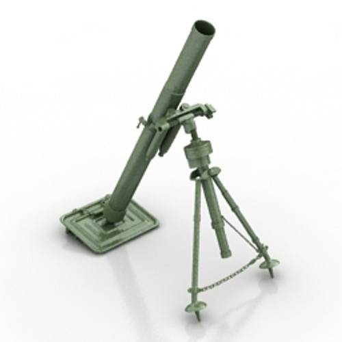 Trench mortar 3D Model