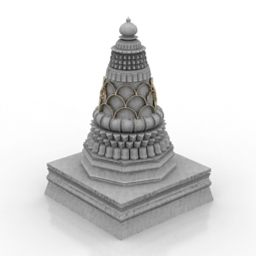 Temple Indian N201218 - 3D model