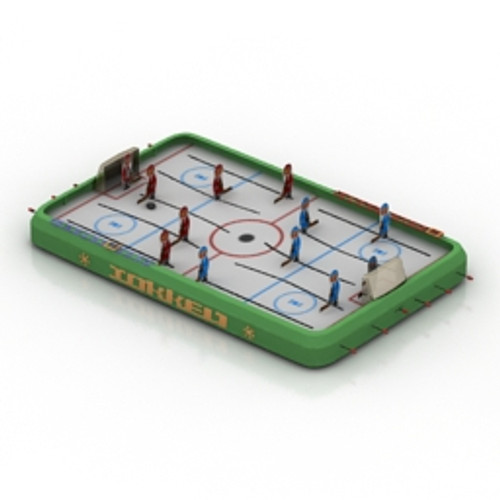 Table hockey 3D Model