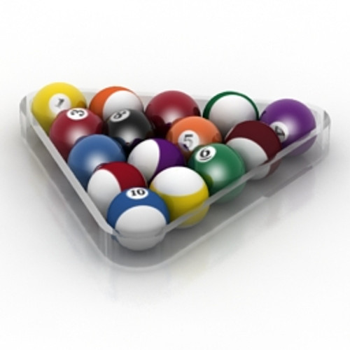 Billiard balls 3D Model