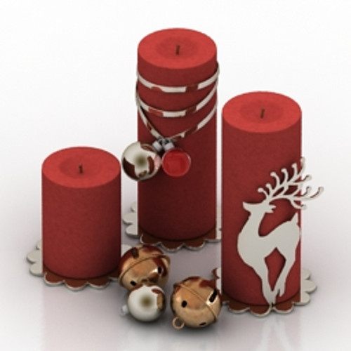 Candles 3D Model