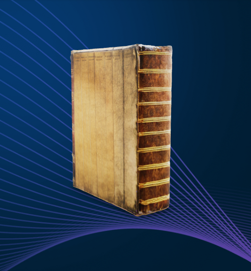 A vintage hardcover book - 3D Model