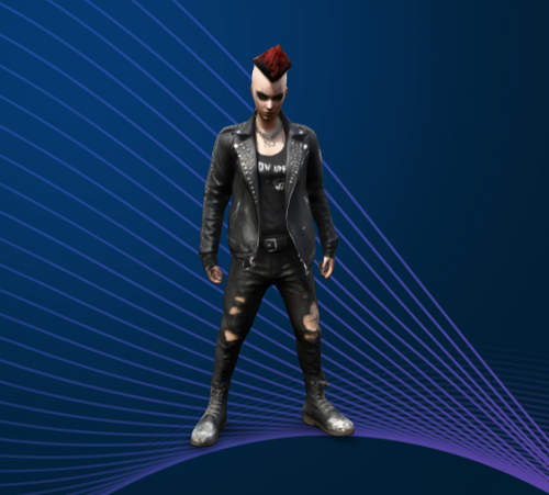 A punk rock avatar