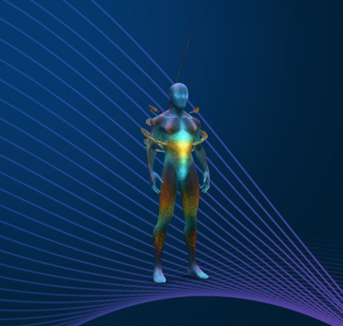A quantum-powered avatar