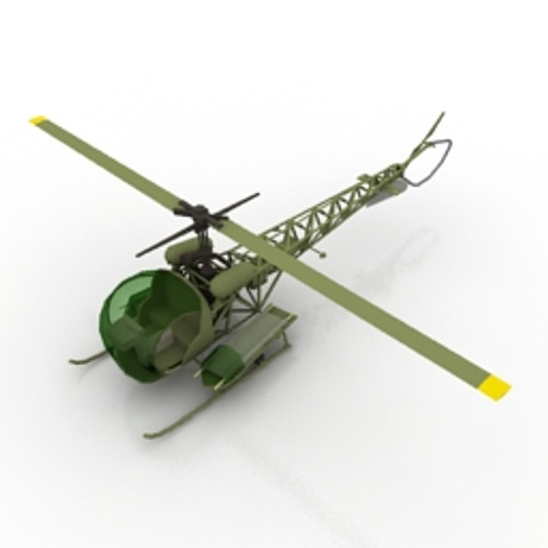 Helicopter 3D Model