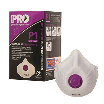 Pro Choice Disposable Respirator P1 With Valve - 12 PCS