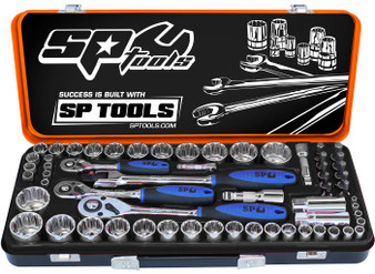 SP Tools 1/4" Dr, 3/8" Dr & 1/2" Dr Socket Set 59PC - SP20280