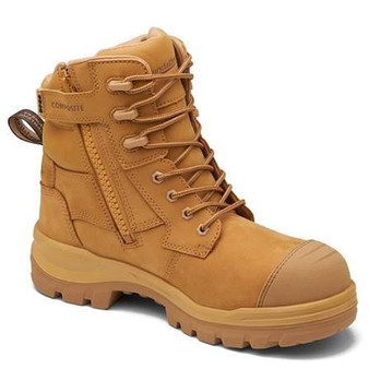 Blundstone 8560 Unisex Rotoflex Zip Sided Safety Boot Wheat