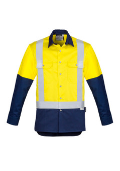 Syzmik Mens Industrial Long Sleeve Shirt - Shoulder Taped