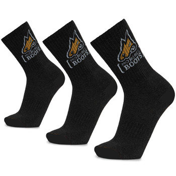 Mongrel Bamboo Socks Black Size 5-11 - 3/Pack