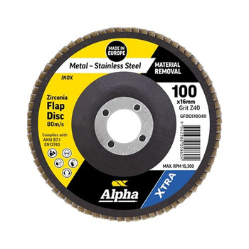 Alpha Flap Disc Zirconia Xtra Bulk - Gold Series