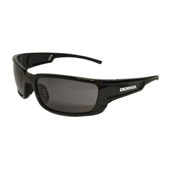 Maxisafe Denver Premium Safety Sunglasses Black Frame Smoke