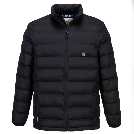 Portwest Black Ultrasonic Heated Tunnel Jacket