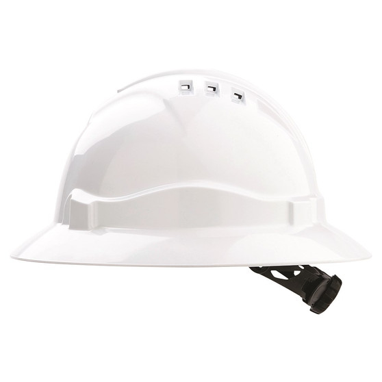 Pro Choice V6 Hard Hat Vented Full Brim Ratched Harness