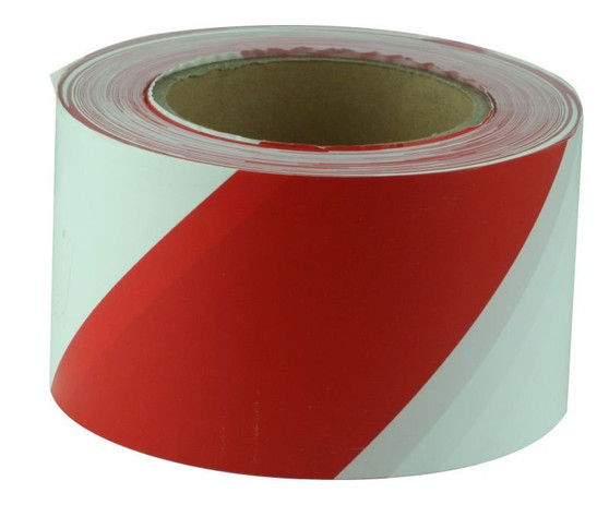 Maxisafe Barricade Tape Red/White 75mm x 100m