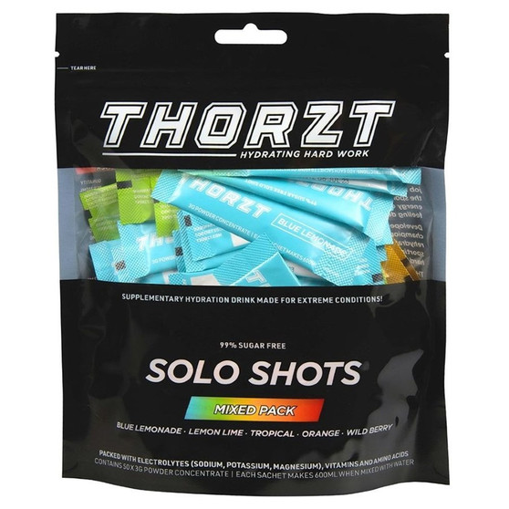 Thorzt 99% Sugar Free Solo Shots - Mixed Flavours - Pack/50