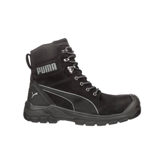 Puma Conquest Waterproof Zip Sided Safety Boots Black
