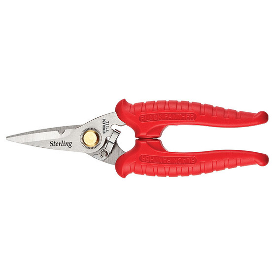 Sterling Black Panther Red Hi Tensile Industrial Snips 185mm