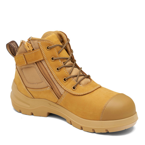 Blundstone 7550 DuraFit Zip Sided Safety Boot Wheat