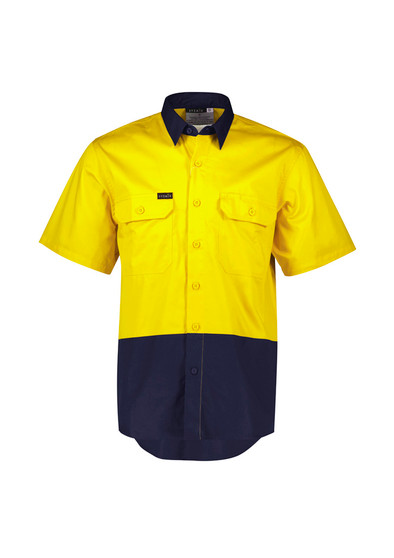 Syzmik Mens Hi Vis Short Sleeve Shirt