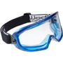 Blast Goggles PVC Blue Frame Clear Lens