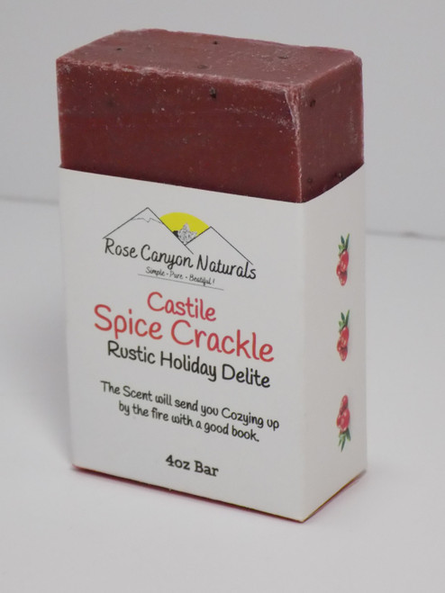 4oz Winter Spice Crackle Soap Single Bar