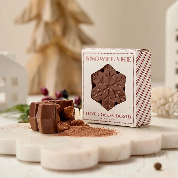 Snowflake Hot Cocoa Bomb