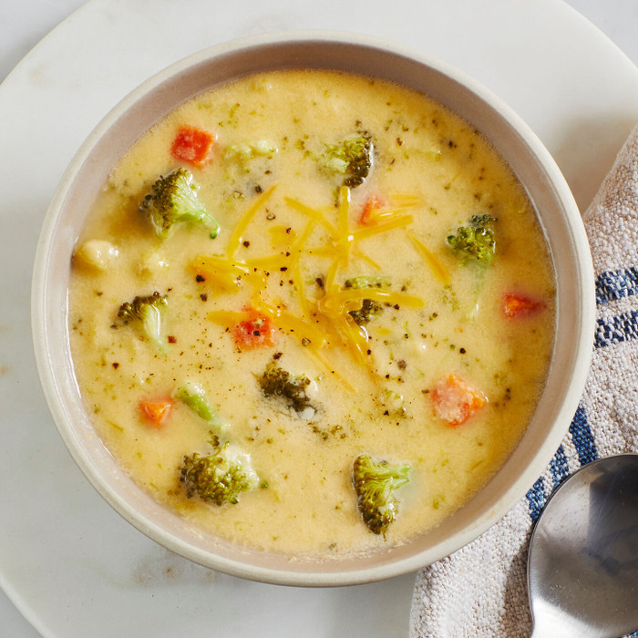 Bowl of Broccoli and Cheddar Soup