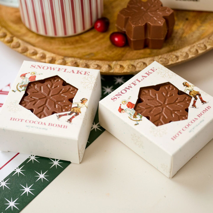 Snowflake Hot Cocoa Bombs 