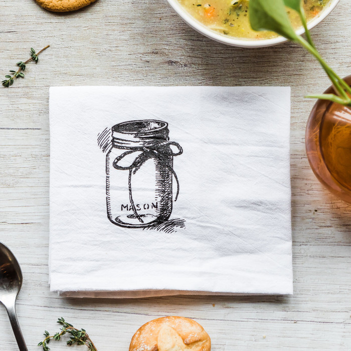 Mason Jar Kitchen Towel