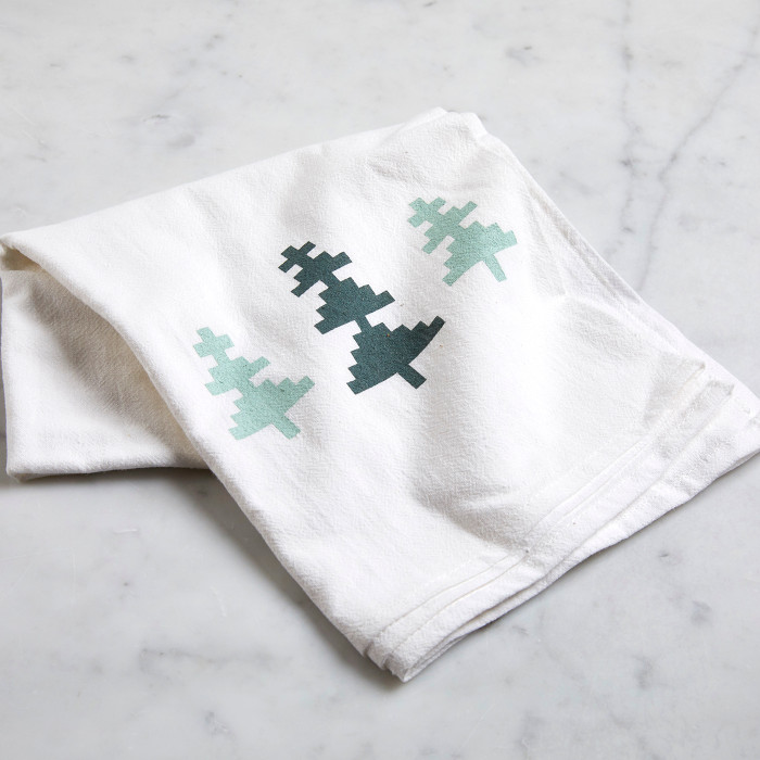 Snowy Spruce Kitchen Towel