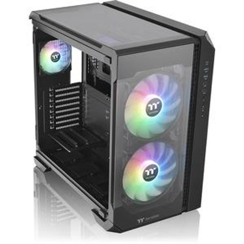 The Thermaltake View 51 TG ARGB is a specially constructed full tower case from the View Series chassis which comes with two preinstalled 200mm 5V ARGB fans at the front, one preinstalled 120mm 5V ARGB fan at the rear, and can support motherboards up to E-ATX (up to 10.5'' wide).