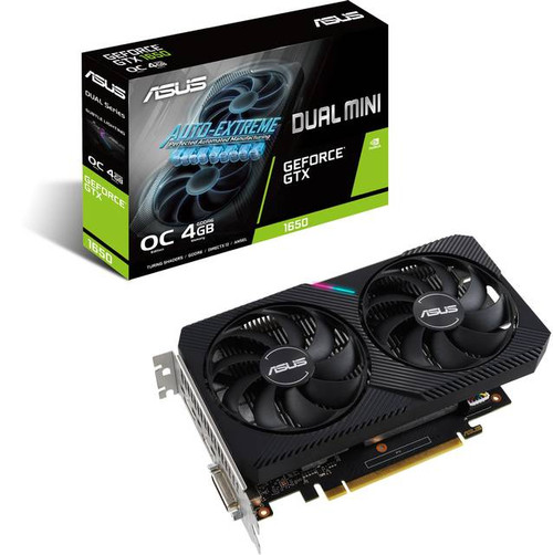 Asus NVIDIA GeForce GTX 1650 4 GB GDDR6 DUAL-GTX1650-O4GD6-MINI-CSM Graphic Card