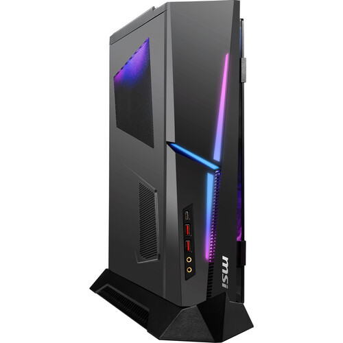 Designed for gamers, the MSI MEG Trident X Gaming Desktop Computer provides the performance needed without taking up too much space. The compact design features a 3.8 GHz Intel Core i7 8-Core 10th Gen processor and 32GB of DDR4 RAM, providing the performance you need. The 1TB M.2 NVMe PCIe SSD allows for fast boot and load times. The dedicated NVIDIA GeForce RTX 3070 graphics card with 8GB of GDDR6 VRAM can handle most games at 1440p.