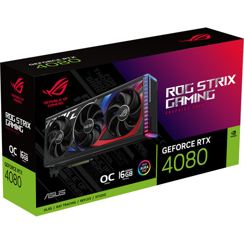 ASUS GeForce RTX 4080 ROGSTRIXRTX4080O16GGAMIN 16GB GDDR6X PCI Express 4.0 Strix Graphics Card