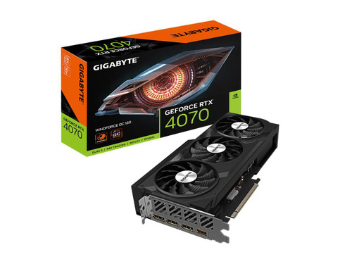 Gigabyte NVIDIA GeForce RTX 4070 12 GB GDDR6X GV-N4070WF3OC-12GD Graphic Card