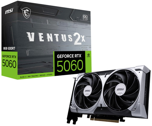 MSI GeForce RTX™ 5060 8G Ventus 2X OC – Dual-Fan Ada Lovelace Gaming Graphics Card
