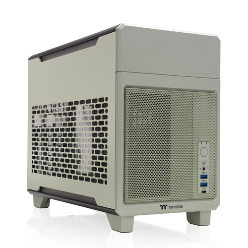 Thermaltake TR100 Matcha Green Mini-ITX PC Case – Compact & Stylish Chassis