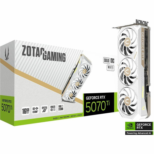 Zotac NVIDIA GeForce RTX 5070 Ti SOLID CORE OC White Edition Graphics Card Zotac NVIDIA GeForce RTX 5070 Ti SOLID CORE OC White Edition Graphics Card