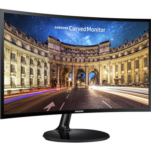 Samsung C27F390 27" C27F390FHN LED LCD Monitor ur Curved 390 Series features Samsung's curved panel technology to provide a more comfortable viewing experience and less eye fatigue during long work hours. A slim VA panel provides a wide viewing angle with dark blacks, vivid colors and sharp details.