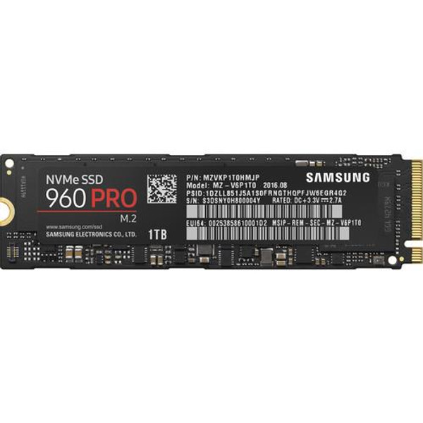 Samsung 960 PRO MZ-V6P1T0BW 1 TB Solid State Drive - PCI Express (PCI Express 3.0 x4) - Internal - M.2