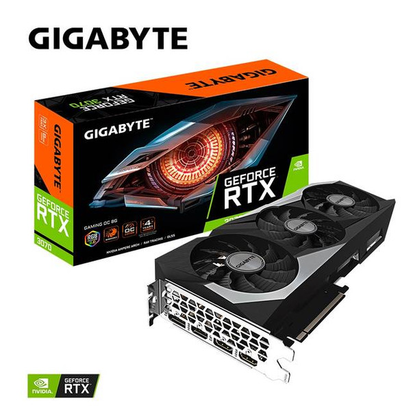 GIGABYTE NVIDIA GeForce RTX 3070 GAMING OC 8G GV-N3070GAMING OC-8GD GDDR6 2HDMI/2DisplayPort PCI-Express 4.0 Video Card