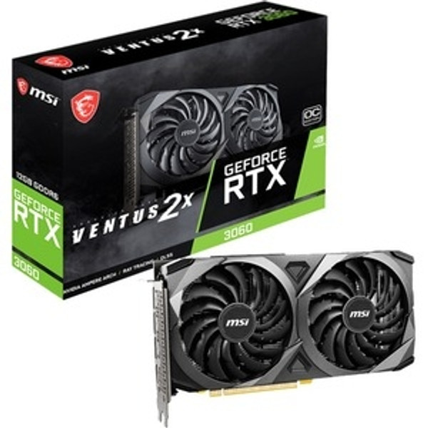 MSI NVIDIA GeForce RTX 3060 G3060V2X12C 12 GB GDDR6 Graphic Card 