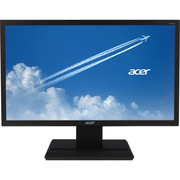 Acer V246HQLBMDP 23.6" Full HD LED LCD Monitor - 16:9 - Black V6 Series monitors feature Acer eColor technology for striking visuals, and Acer ComfyView innovations that reduce glare to deliver most-comfortable viewing. These sturdy monitors also have a wide array of ports,