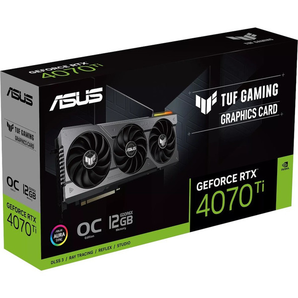 Asus TUF NVIDIA GeForce RTX 4070 Ti 12 GB GDDR6X TUF-RTX4070TI-O12G-GAMING  Graphic Card