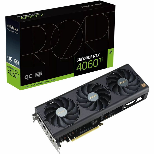 Asus NVIDIA GeForce RTX 4060 Ti 16 GB GDDR6 PROART-RTX4060TI-O16G Video Card