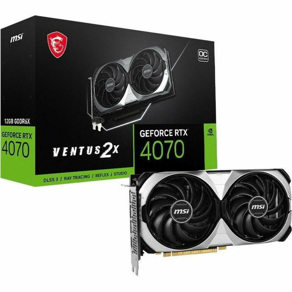 MSI NVIDIA GeForce RTX 4070 12 GB GDDR6X G4070V2X12C Graphic Card