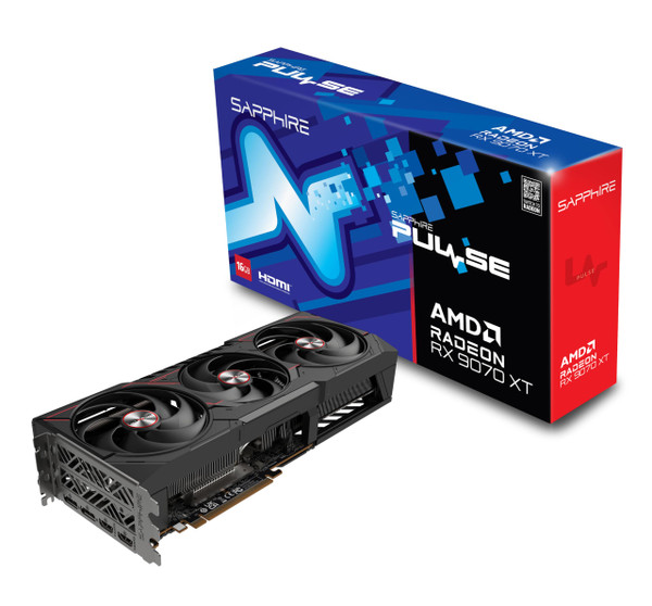 Sapphire VCX 11348-03-20G PULSE Radeon RX 9070 XT Gaming 16GB GDDR6