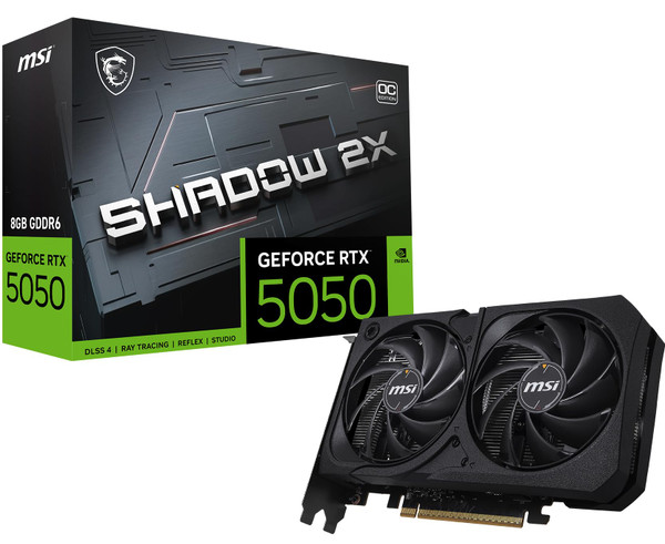 MSI Gaming RTX 5050 8G Shadow 2X OC Graphics Card