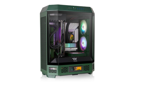 Thermaltake The Tower 600 Racing Green Mid-Tower Chassis – Vertical Showcase PC Case